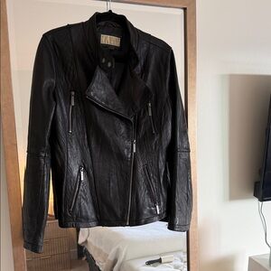Very Soft Black Leather Michael Kors Women's Jacket